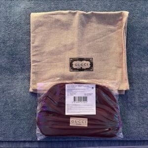 Gucci Cosmetic Bag and Brand New Gucci Dustbag